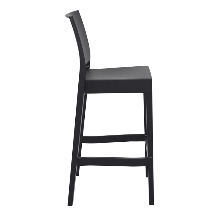 Outdoor Bar Stools - Canyon Outdoor Bar Stool Black 75cm
