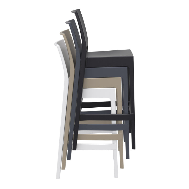 Outdoor Bar Stools - Canyon Outdoor Bar Stool Anthracite 75cm