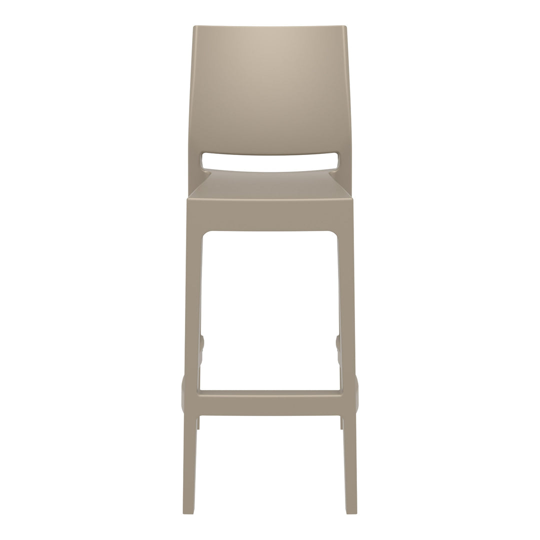 Outdoor Bar Stools - Canyon Outdoor Bar Stool Taupe 75cm
