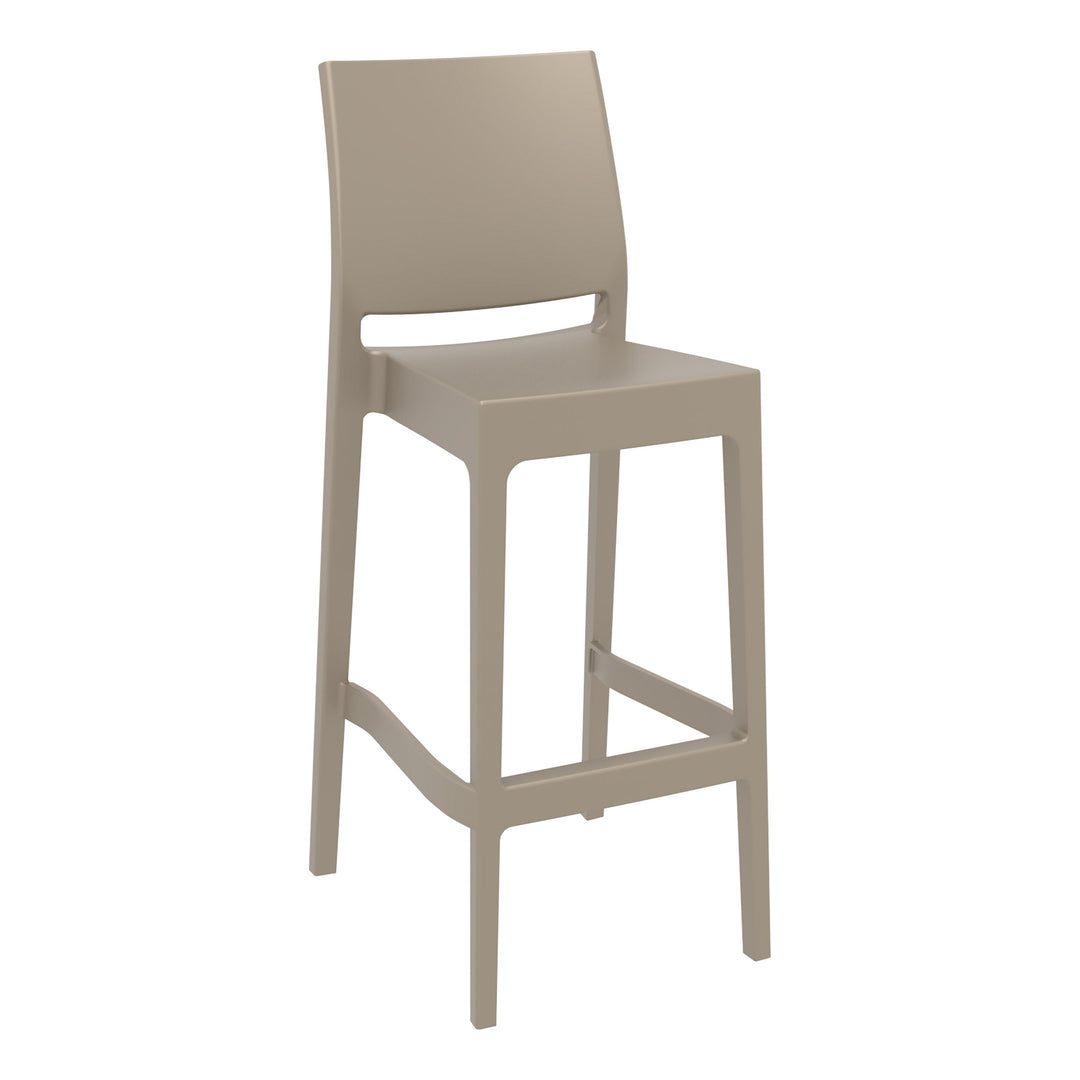 Outdoor Bar Stools - Canyon Outdoor Bar Stool Taupe 75cm
