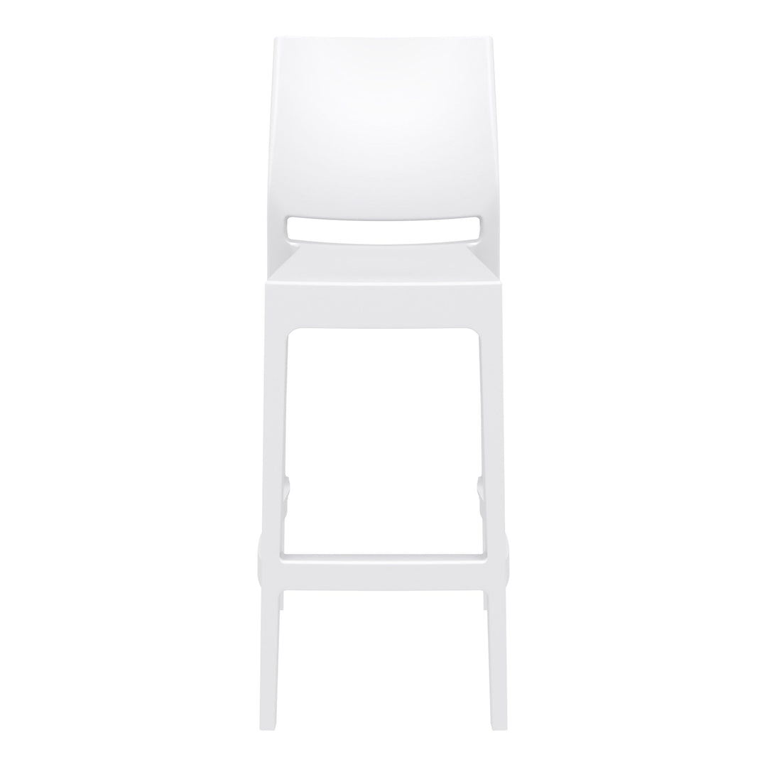 Outdoor Bar Stools - Canyon Outdoor Bar Stool White 75cm