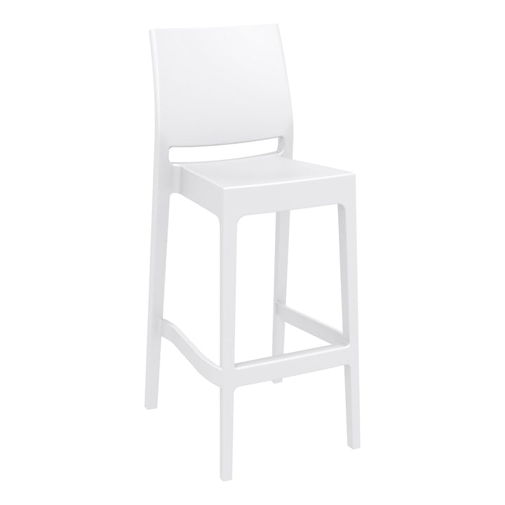 Outdoor Bar Stools - Canyon Outdoor Bar Stool White 75cm
