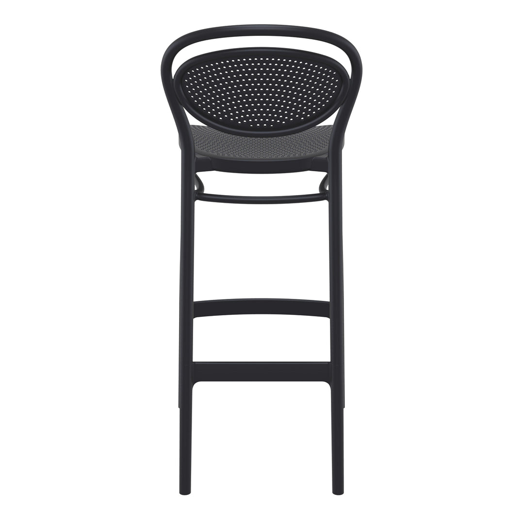 Outdoor Bar Stools - Nova Outdoor Bar Stool Black 75cm