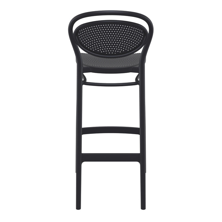 Outdoor Bar Stools - Nova Outdoor Bar Stool Black 75cm