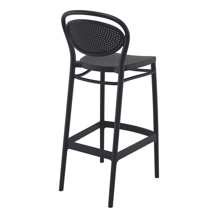 Outdoor Bar Stools - Nova Outdoor Bar Stool Black 75cm