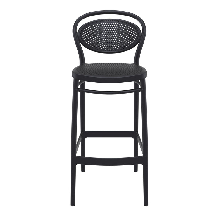 Outdoor Bar Stools - Nova Outdoor Bar Stool Black 75cm