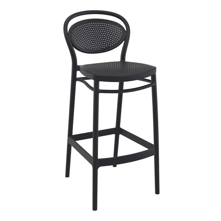 Outdoor Bar Stools - Nova Outdoor Bar Stool Black 75cm