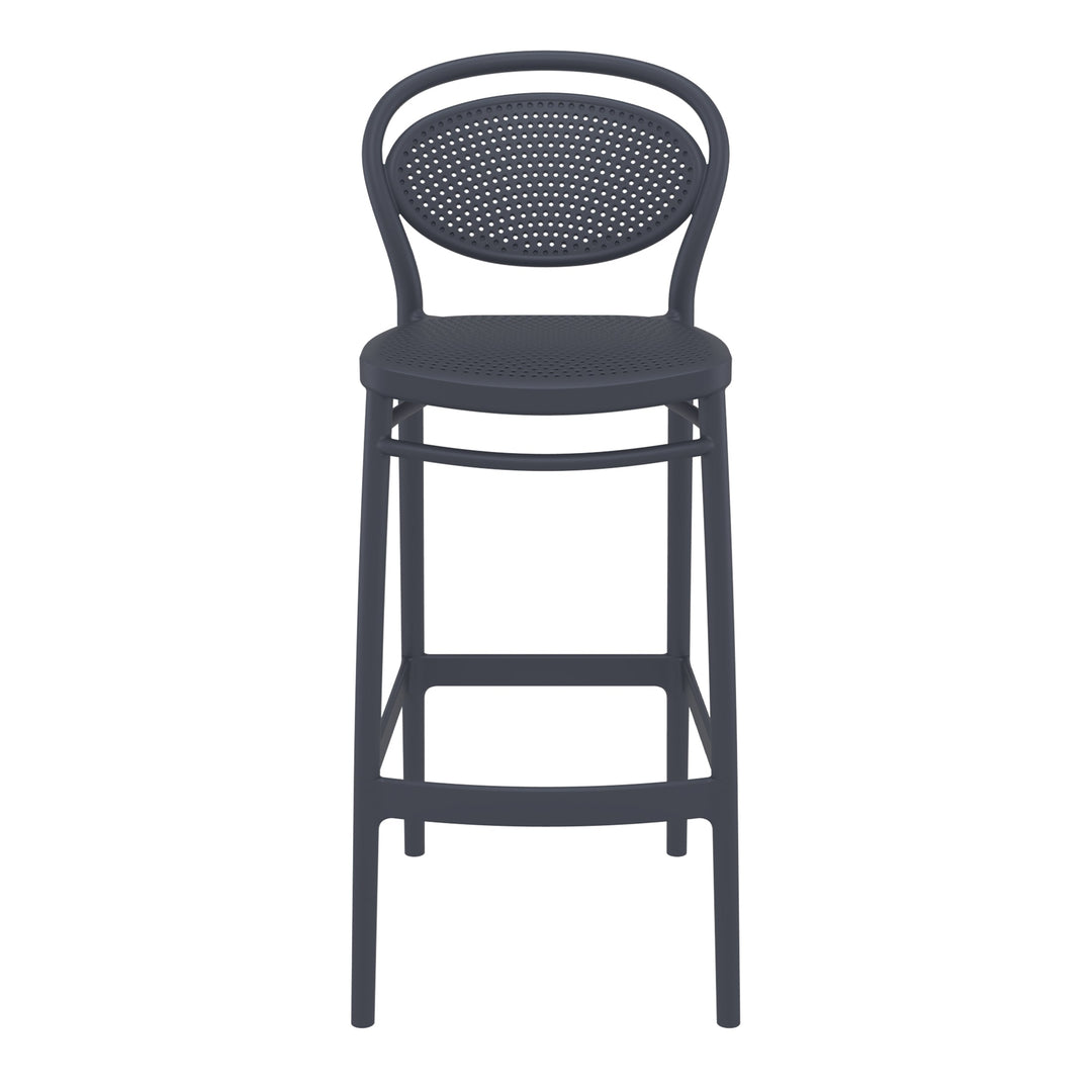 Outdoor Bar Stools - Nova Outdoor Bar Stool Anthracite 75cm