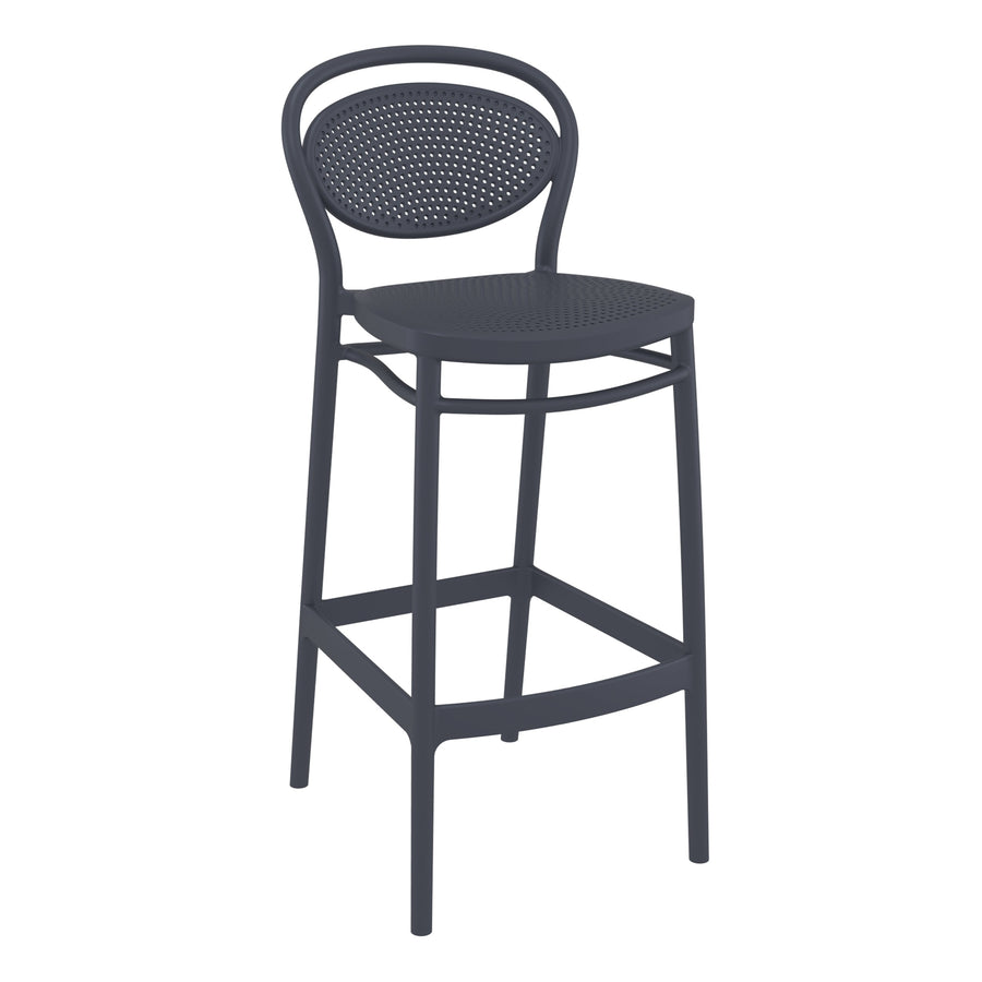 Outdoor Bar Stools - Nova Outdoor Bar Stool Anthracite 75cm