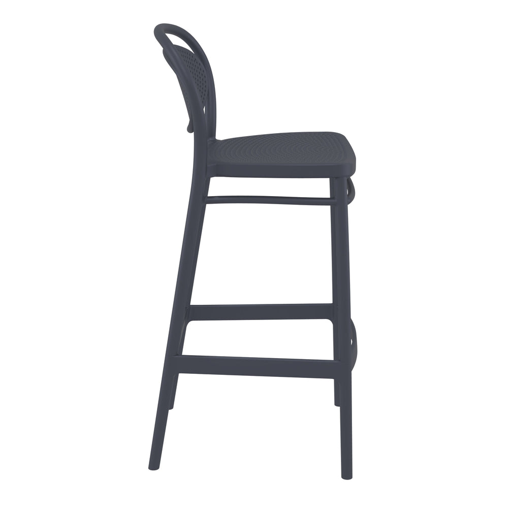 Outdoor Bar Stools - Nova Outdoor Bar Stool Anthracite 75cm