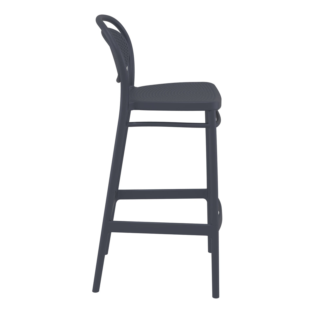Outdoor Bar Stools - Nova Outdoor Bar Stool Anthracite 75cm