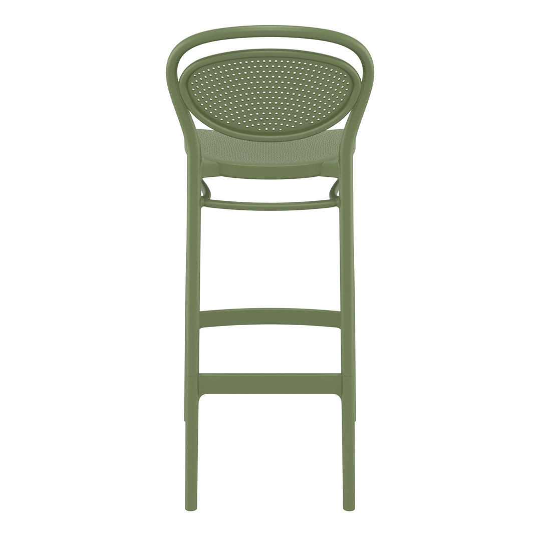 Outdoor Bar Stools - Nova Outdoor Bar Stool Olive Green 75cm