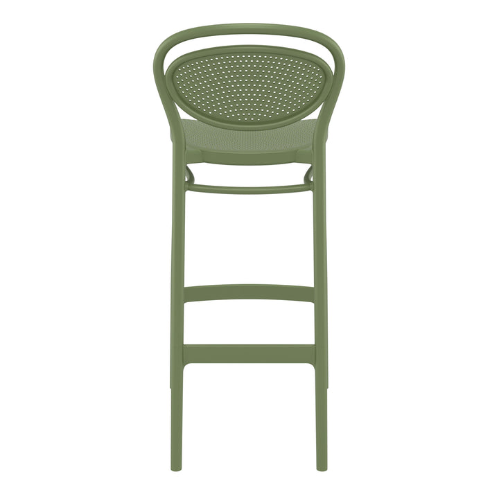 Outdoor Bar Stools - Nova Outdoor Bar Stool Olive Green 75cm