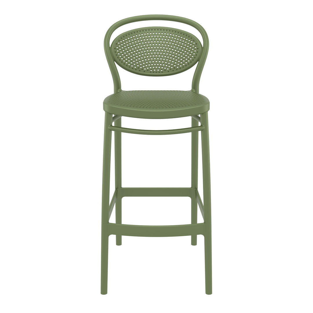 Outdoor Bar Stools - Nova Outdoor Bar Stool Olive Green 75cm