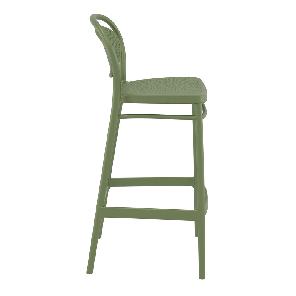 Outdoor Bar Stools - Nova Outdoor Bar Stool Olive Green 75cm