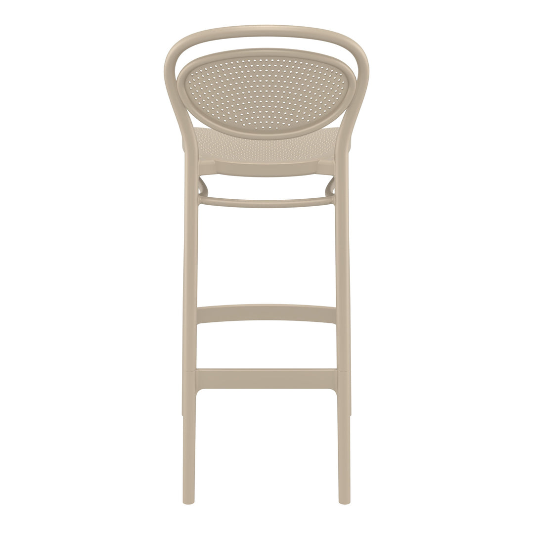 Outdoor Bar Stools - Nova Outdoor Bar Stool Taupe 75cm