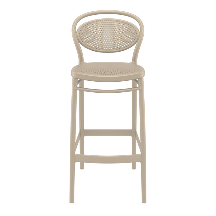 Outdoor Bar Stools - Nova Outdoor Bar Stool Taupe 75cm