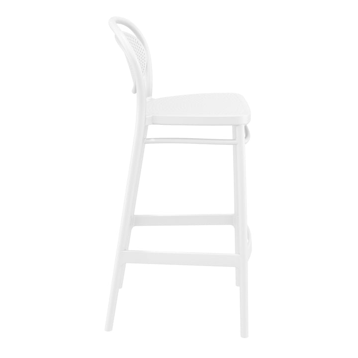 Outdoor Bar Stools - Nova Outdoor Bar Stool White 75cm