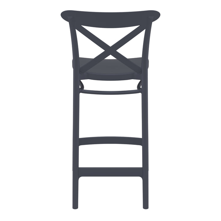Outdoor Bar Stools - Cruz Outdoor Counter Stool Anthracite 65cm