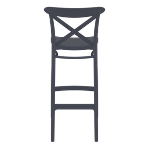 Outdoor Bar Stools - Cruz Outdoor Bar Stool Anthracite 75cm