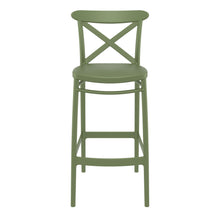 Load image into Gallery viewer, Outdoor Bar Stools - Cruz Outdoor Bar Stool Olive Green 75cm