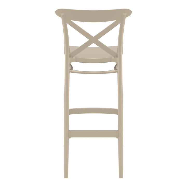 Outdoor Bar Stools - Cruz Outdoor Bar Stool Taupe 75cm
