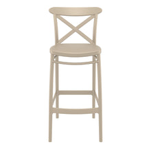 Load image into Gallery viewer, Outdoor Bar Stools - Cruz Outdoor Bar Stool Taupe 75cm