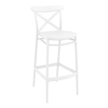 Load image into Gallery viewer, Outdoor Bar Stools - Cruz Outdoor Bar Stool White 75cm