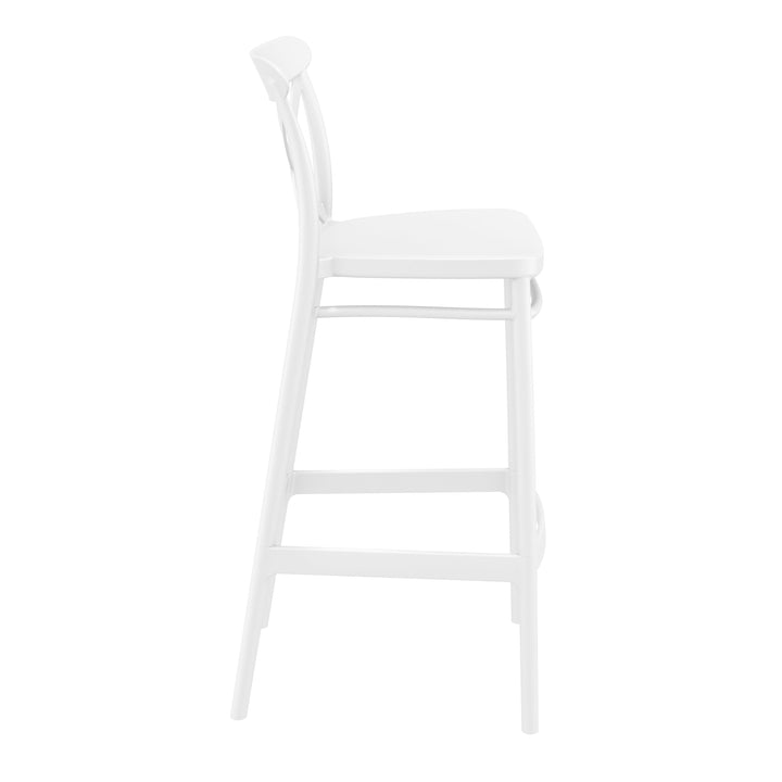 Outdoor Bar Stools - Cruz Outdoor Bar Stool White 75cm