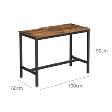 Load image into Gallery viewer, Bentley Industrial Bar Table Rustic