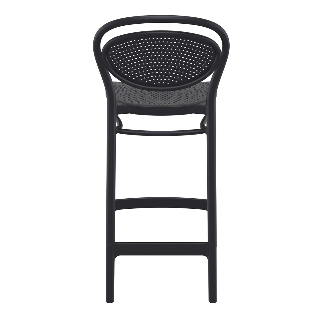 Outdoor Bar Stools - Nova Outdoor Counter Stool Black 65cm