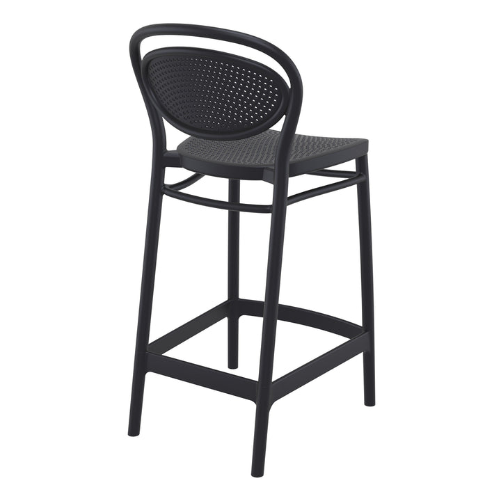 Outdoor Bar Stools - Nova Outdoor Counter Stool Black 65cm