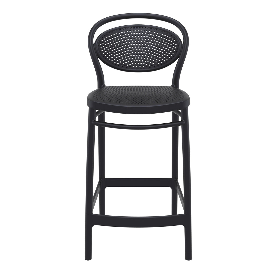 Outdoor Bar Stools - Nova Outdoor Counter Stool Black 65cm