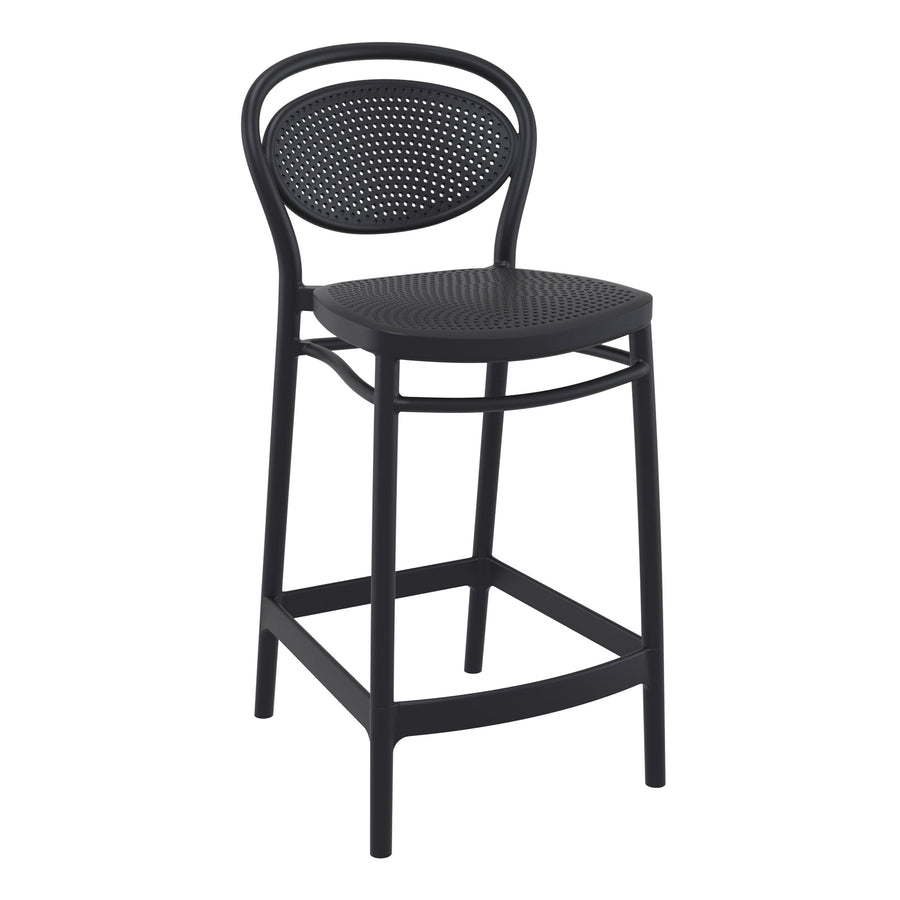 Outdoor Bar Stools - Nova Outdoor Counter Stool Black 65cm