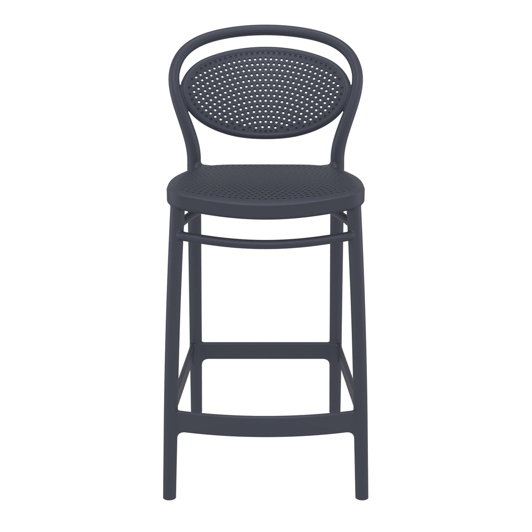 Outdoor Bar Stools - Nova Outdoor Counter Stool Anthracite 65cm