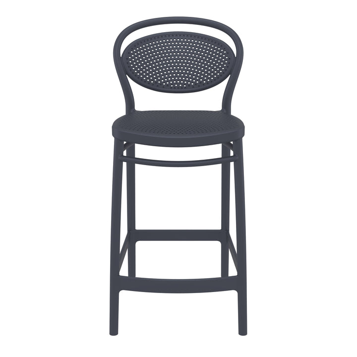 Outdoor Bar Stools - Nova Outdoor Counter Stool Anthracite 65cm