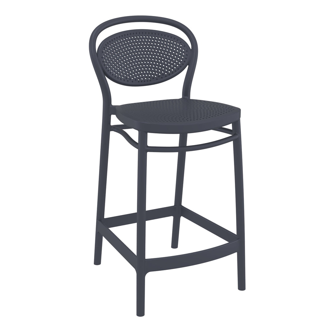 Outdoor Bar Stools - Nova Outdoor Counter Stool Anthracite 65cm