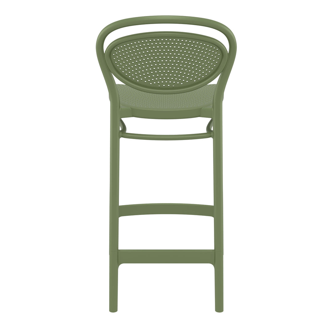 Outdoor Bar Stools - Nova Outdoor Counter Stool Olive Green 65cm