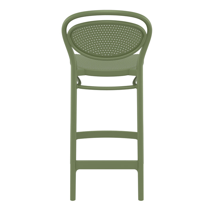 Outdoor Bar Stools - Nova Outdoor Counter Stool Olive Green 65cm