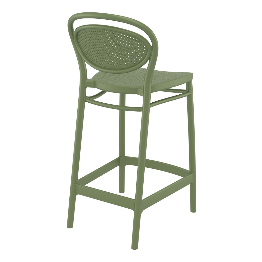 Outdoor Bar Stools - Nova Outdoor Counter Stool Olive Green 65cm