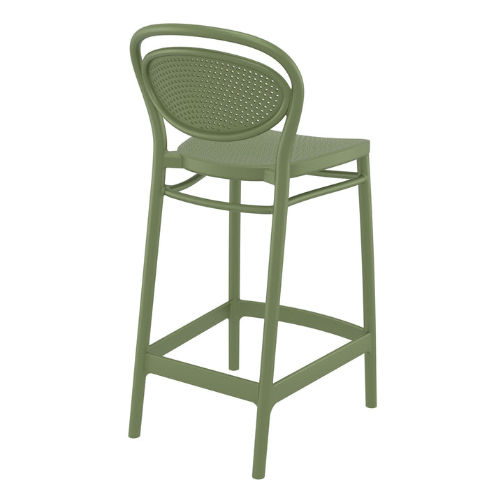 Outdoor Bar Stools - Nova Outdoor Counter Stool Olive Green 65cm