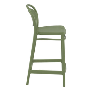 Outdoor Bar Stools - Nova Outdoor Counter Stool Olive Green 65cm