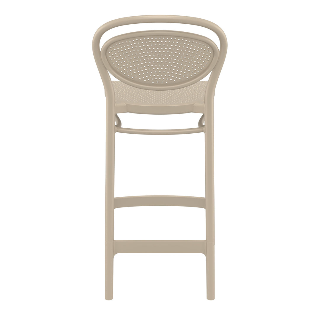 Outdoor Bar Stools - Nova Outdoor Counter Stool Taupe 65cm
