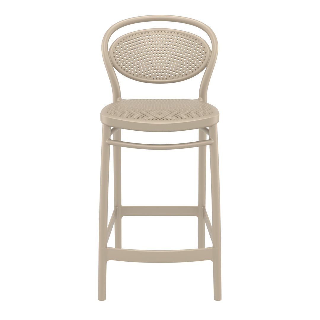 Outdoor Bar Stools - Nova Outdoor Counter Stool Taupe 65cm
