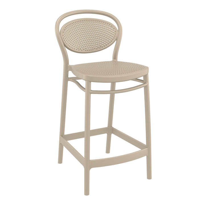 Outdoor Bar Stools - Nova Outdoor Counter Stool Taupe 65cm