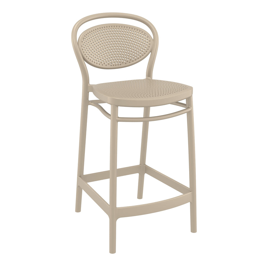 Outdoor Bar Stools - Nova Outdoor Counter Stool Taupe 65cm
