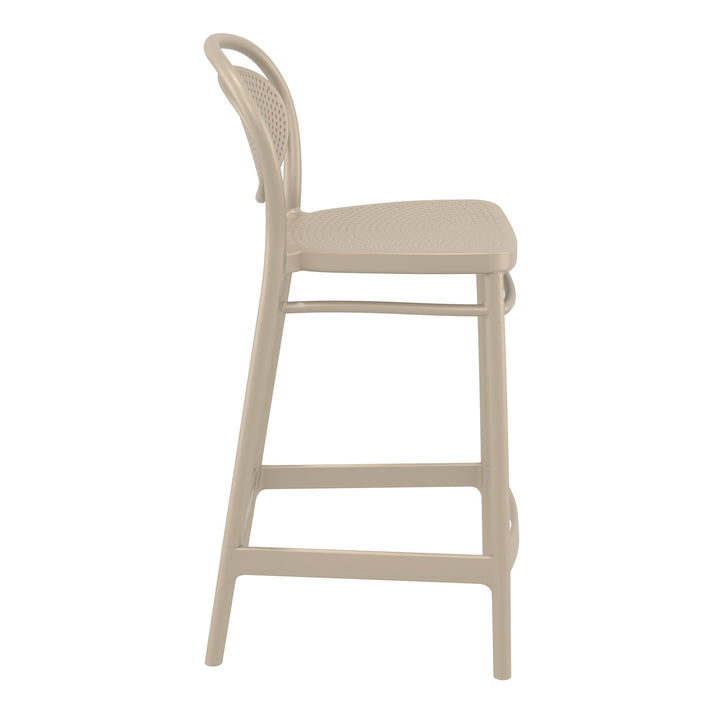 Outdoor Bar Stools - Nova Outdoor Counter Stool Taupe 65cm