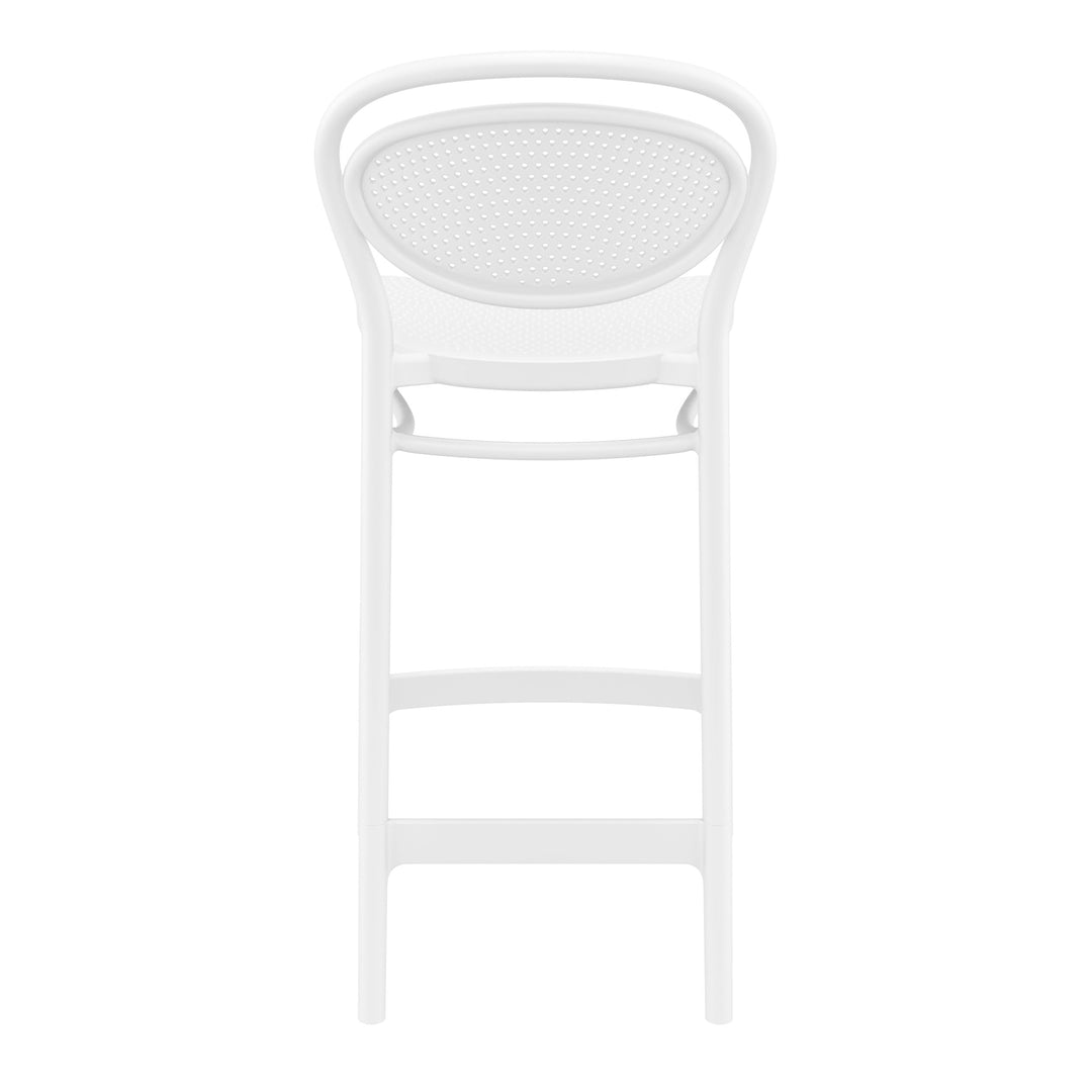 Outdoor Bar Stools - Nova Outdoor Counter Stool White 65cm