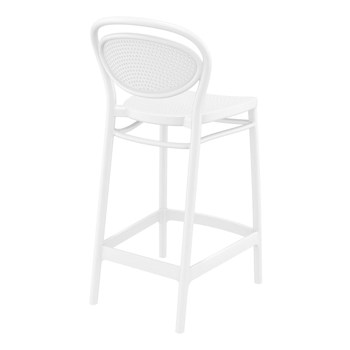 Outdoor Bar Stools - Nova Outdoor Counter Stool White 65cm
