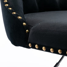 Load image into Gallery viewer, Bar Stools - Sophia Velvet Fabric Bar Stool (Set Of 2) Black